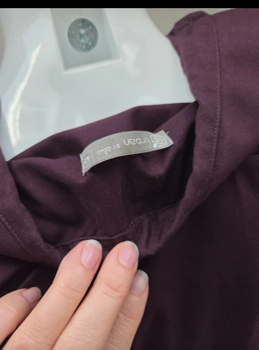 Camisa de aubergine de mangas compridas 42 nova – photo 5